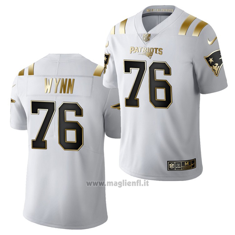 Maglia NFL Limited New England Patriots Isaiah Wynn Golden Edition 2020 Bianco